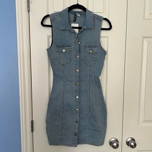 NWT stretchy denim bodycon dress